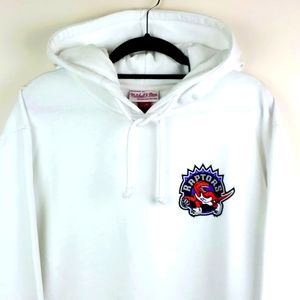 Mitchell & Ness Toronto Raptors Chest Patch Logo Hoodie NWT